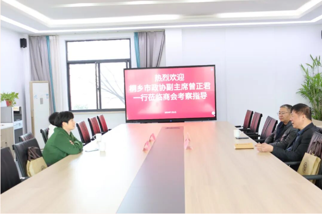 桐乡市政协副主席曾正君一行莅临商会考察指导