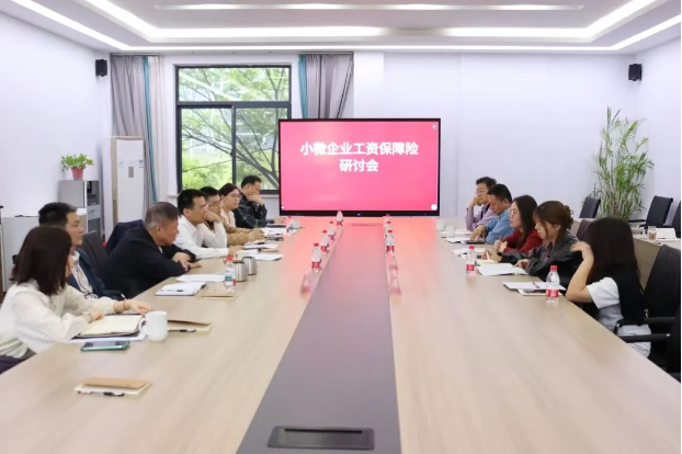 区街商会携手桐乡市人力社保局、桐乡人保走访企业